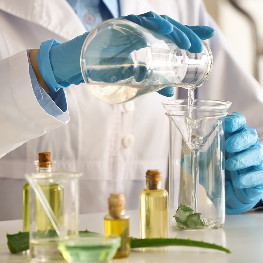cosmetic R&D for hair care, body care and skincare formulations