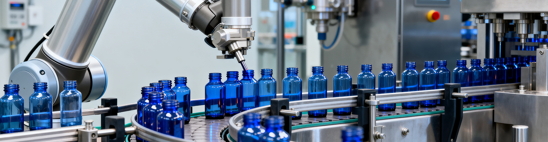 automatic bottle cleansing system for skincare and body care packaging